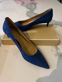 Decolleté Michael Kors Flex velluto blu 36.5