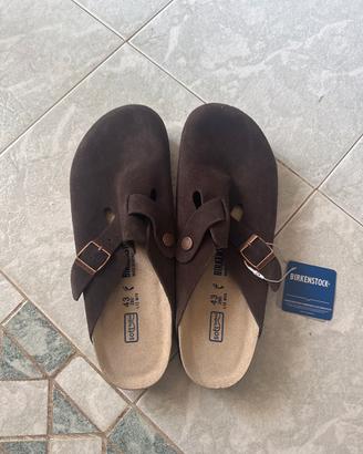 Birkenstock Boston Marrone Scamosciate – Taglia 43