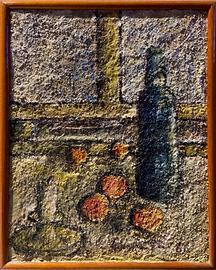 Quadro olio su tela tecnica mista Lucentini