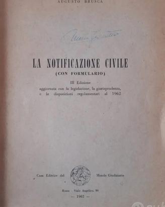 Libri Notificazione Civile e Penale- Brusca