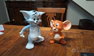 Ledra Tom e Jerry pupazzi gomma vintage Disney