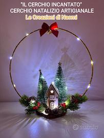 CERCHIO NATALIZIO ARTIGIANALE 🎄