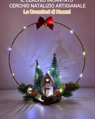 CERCHIO NATALIZIO ARTIGIANALE 🎄
