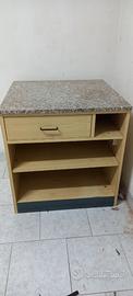 mobile arredo con piano marmo