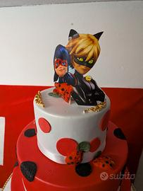 Torta decorativa Lady bug & chat Noir