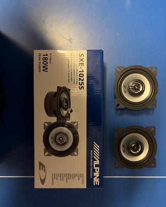 coppia casse alpine 10 cm da 25 watt rms