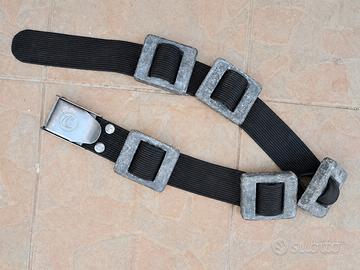Cintura piombi sub in gomma con fibbia inox .