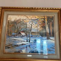 Quadro punto a croce fatto a mano