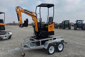 Escavatore Mini da 8 Quintali con Carrello Incluso