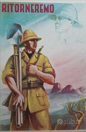 Cartolina FASCISMO MUSSOLINI SECONDA GUERRA 1940