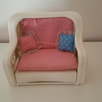 Barbie - Divano letto in vimini anno 1983