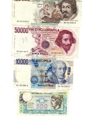 (LOTTO 9°)BANCONOTE ITALIANE"PREEURO IN LIRE