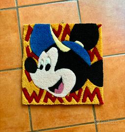 Raro tappeto/arazzo Disney topolino vintage