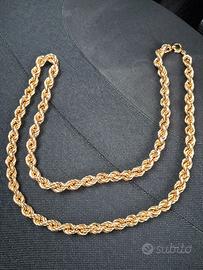 collana oro 18 carati 