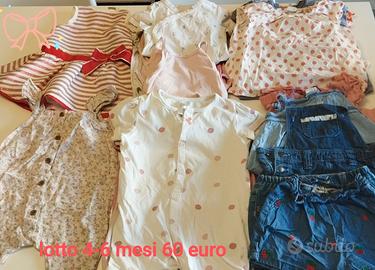 Lotto estivo bambina 4-6 mesi