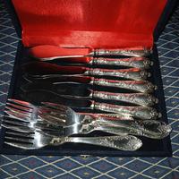 posate pesce placcate argento