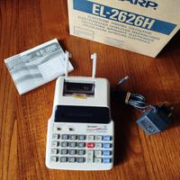 Calcolatrice elettronica stampante Sharp + rullini