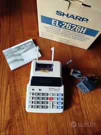 Calcolatrice elettronica stampante Sharp + rullini