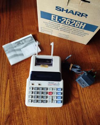 Calcolatrice elettronica stampante Sharp + rullini