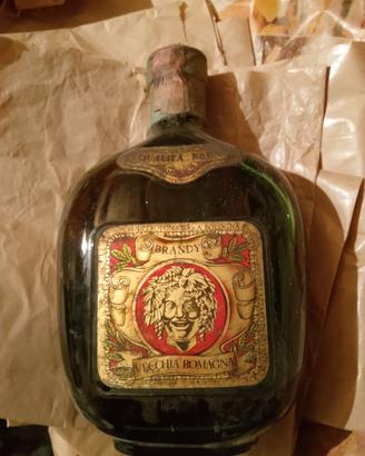 bottiglia vintage da collezione "Vecchia Romagna"