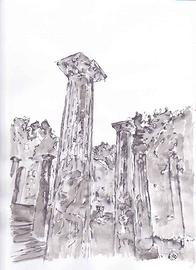 Disegni tecnica mista china - acquerello