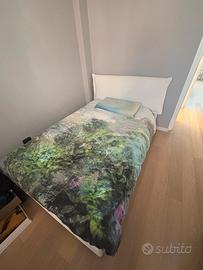 Letto 120x190cm una piazza e mezza con materasso