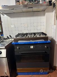 Monoblocco forno nostalgia Ilve cm 80 con piano