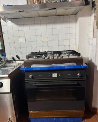 Monoblocco forno nostalgia Ilve cm 80 con piano