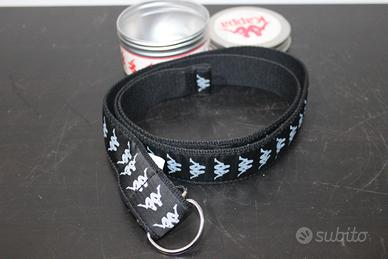 Cintura Kappa 222 Banda Belt 3.5 Black-White Nuova