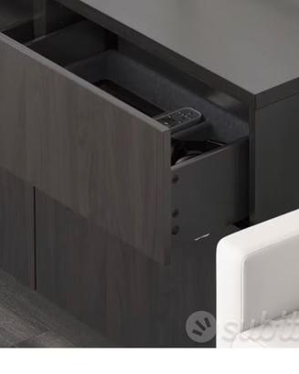 Besta cassetto wengè marrone nero ikea