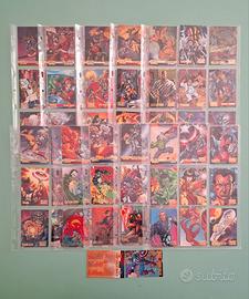Trading cards DC vs Marvel #1-100 serie completa +