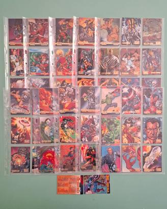 Trading cards DC vs Marvel #1-100 serie completa +