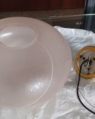 Lampadario in vetro soffiato di Murano 