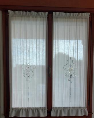 tende misto  lino ricamate