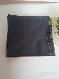 Coppia federe raso di cotone finitura silking nere