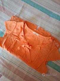 Blusa da donna y2k vintage in cotone 