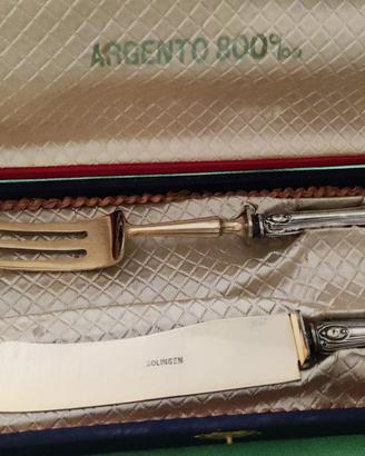Coppia posate argento