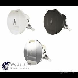 Nicchia cromata tonda per doccetta