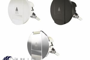 Nicchia cromata tonda per doccetta