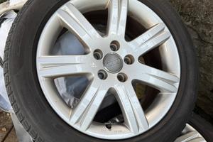 4 Cerchi lega originali Audi 17”+pirelli sottozero