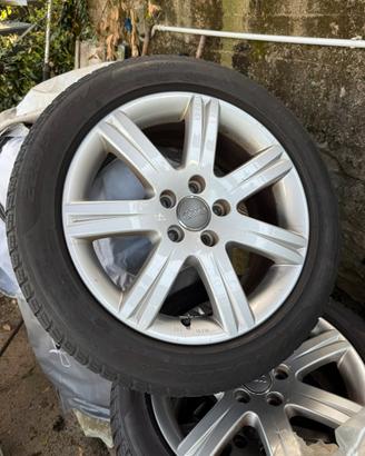 4 Cerchi lega originali Audi 17”+pirelli sottozero