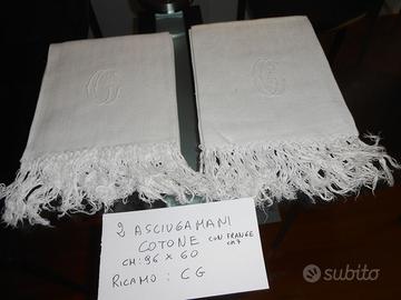 Coppia di asciugamani vintage