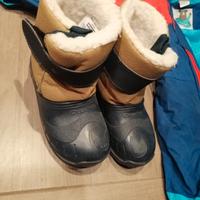 tuta da sci bambino e scarponcini 