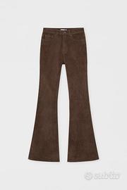 jeans a zampa marroni