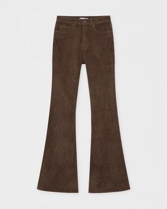 jeans a zampa marroni