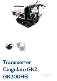 Motocarriola Cingolata Transporter GK300HB- Honda