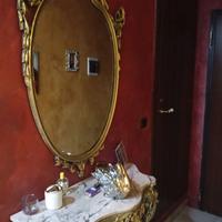 Consolle stile barocco con piano in marmo