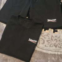 completo balenciaga pantaloncino e t shirt