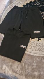 completo balenciaga pantaloncino e t shirt