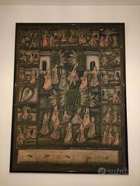 Dipinto indiano su tela